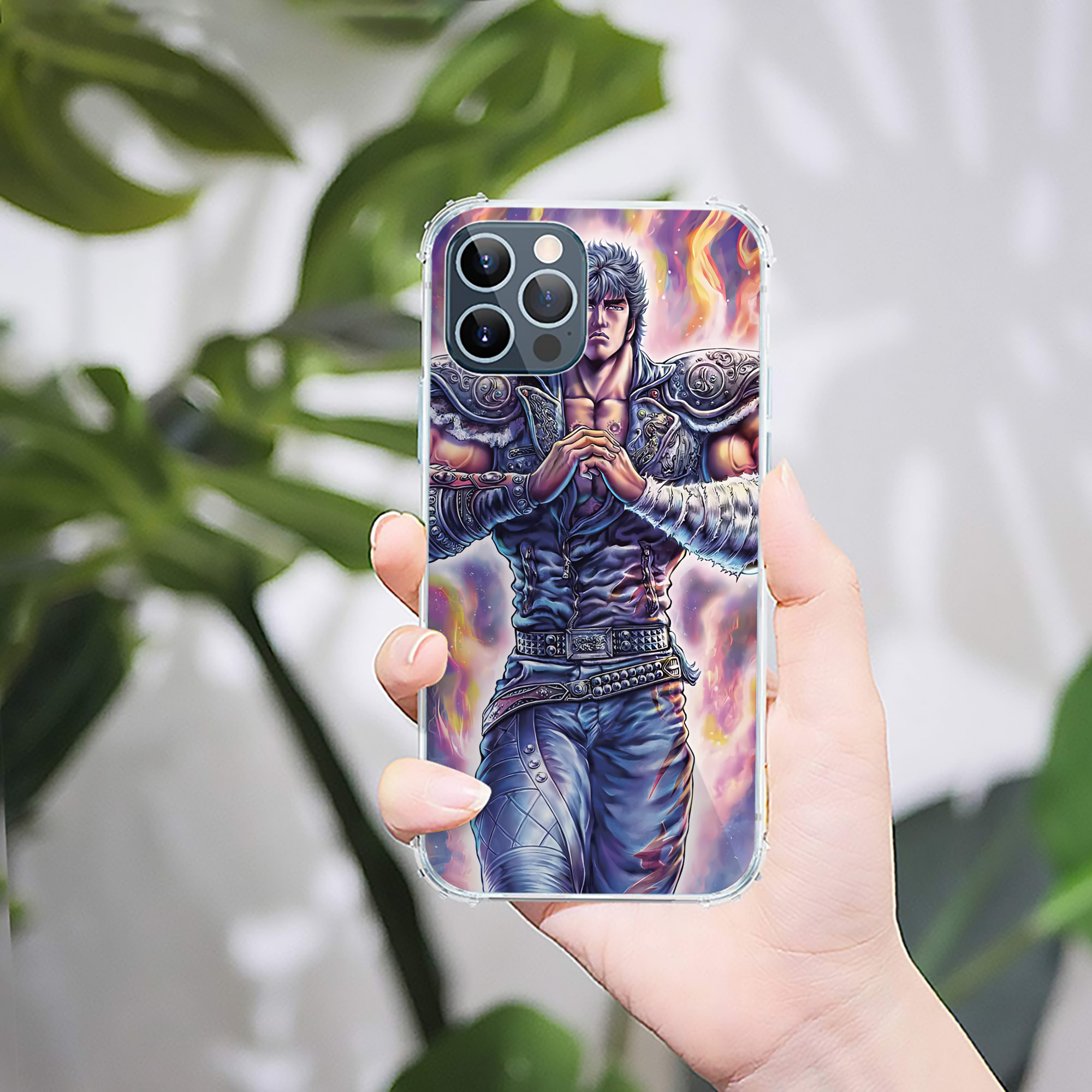 （画像用） 北斗の拳 Fist of the North Star 【iPhone 12シリーズ対応】透明スマホケース（クリアソフトケース）